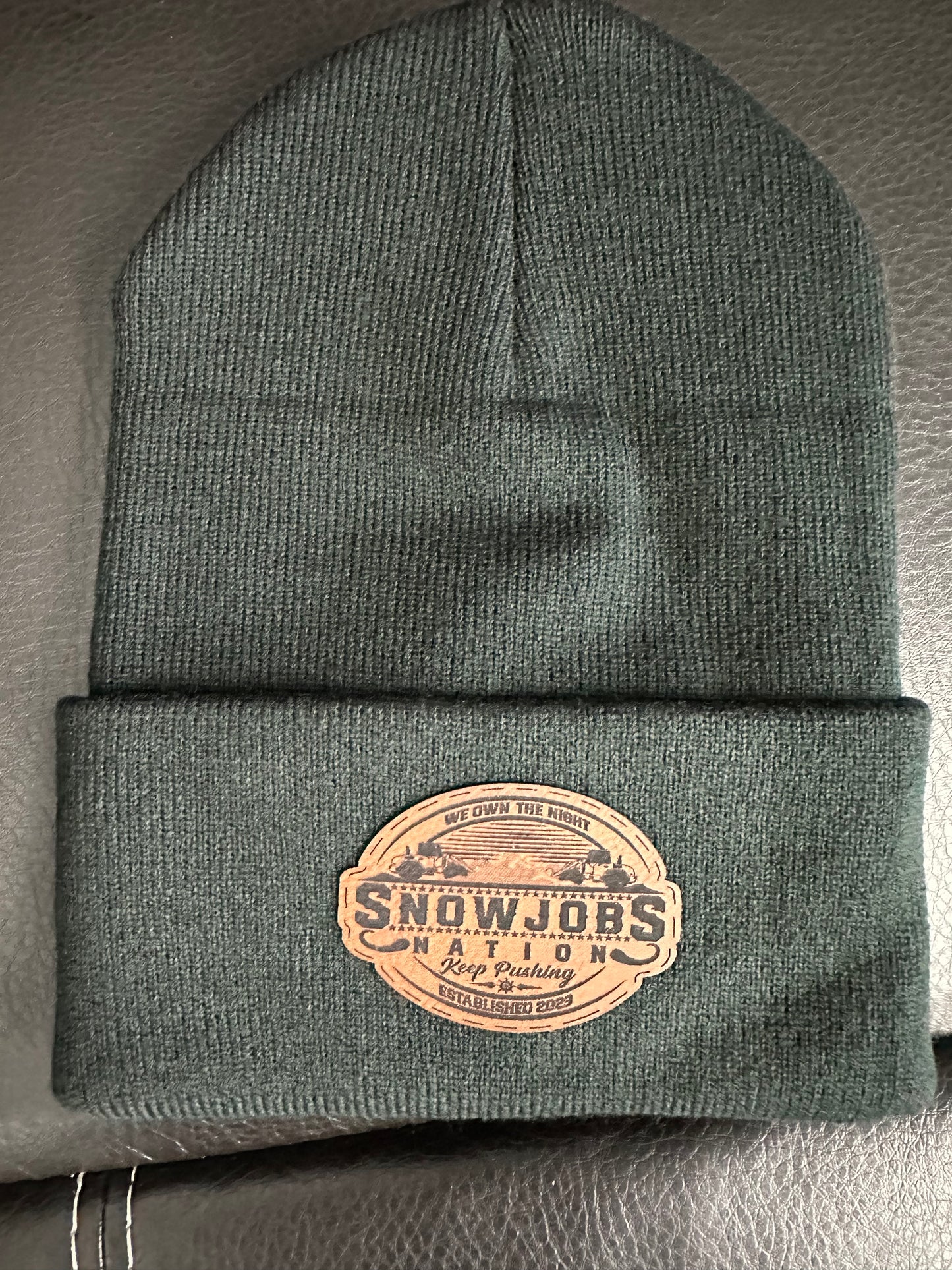 Black Beanie SnowJobs Logo