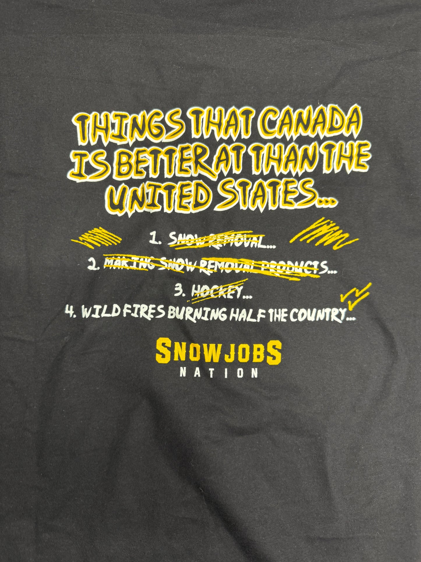 SnowJobs List Nation T-shirt